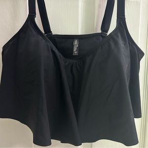 Torrid Black Ruffle Bikini Top